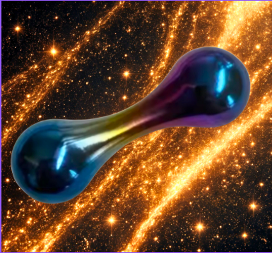 Multi-Coloured Titanium Knucklebone Focus Object