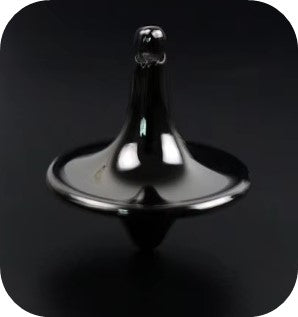 Spinning Top Metal Gyro (Black)