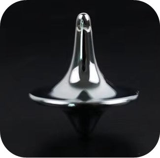 Spinning Top Metal Gyro (Silver)